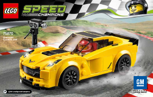 Vadovas Lego set 75870 Speed Champions Chevrolet Corvette Z06