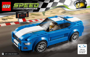 Bruksanvisning Lego set 75871 Speed Champions Ford Mustang GT