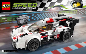 Handleiding Lego set 75872 Speed Champions Audi R18 E-Tron Quattro