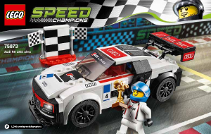 Manuale Lego set 75873 Speed Champions Audi R8 LMS Ultra