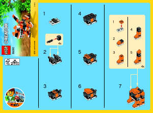Hướng dẫn sử dụng Lego set 30285 Creator con hổ