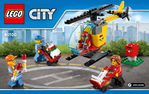 Manual Lego set 60100 City Conjunto inicial de aeroporto