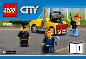 Manual Lego set 60102 City Serviço VIP do aeroporto