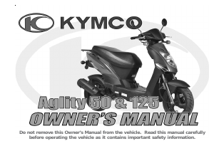 Manual Kymco Agility 50 Scooter