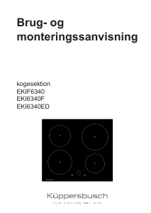 Brugsanvisning Küppersbusch EKI 6340 ED Kogesektion