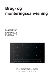 Brugsanvisning Küppersbusch EKI 9960.1F Kogesektion
