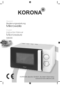 Bedienungsanleitung Korona 58000 Mikrowelle