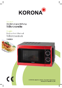 Bruksanvisning Korona 58003 Mikrovågsugn