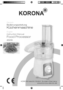 Bedienungsanleitung Korona 25010 Küchenmaschine