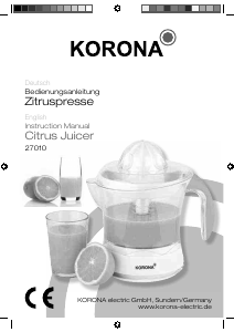 Manual Korona 27010 Citrus Juicer