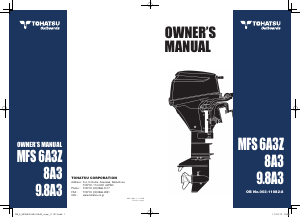Manual Tohatsu MFS8A3 Outboard Motor