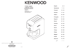 Brugsanvisning Kenwood CM030 kMix Kaffemaskine