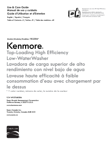 Mode d’emploi Kenmore 110.31632 Lave-linge