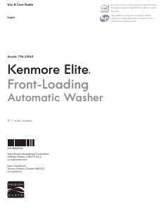 Handleiding Kenmore 796.41963 Elite Wasmachine