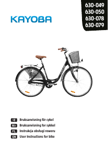 Bruksanvisning Kayoba 630-049 Elegance Cykel