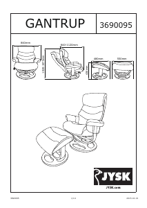 사용 설명서 JYSK Gantrup 팔걸이 의자