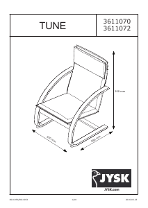 Hướng dẫn sử dụng JYSK Tune Ghế bành