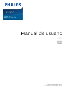 Manual de uso Philips 65PUS8506 Televisor de LED