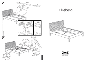 كتيب إطار السرير EKEBERG إيكيا