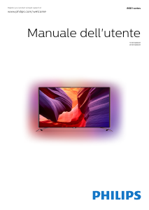 Manuale Philips 65PUS8601 LED televisore