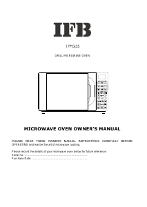 Manual IFB 17PG3S Microwave