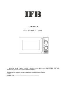 Manual IFB 17PM-MEC2B Microwave