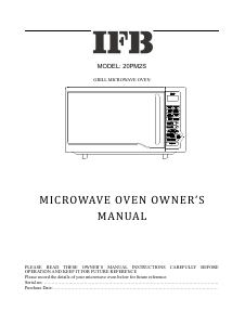 Manual IFB 20PM2S Microwave