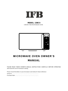 Manual IFB 23BC4 Microwave