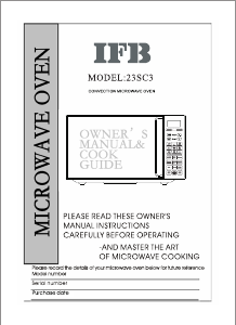 Manual IFB 23SC3 Microwave