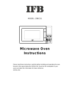 Manual IFB 25BCS1 Microwave