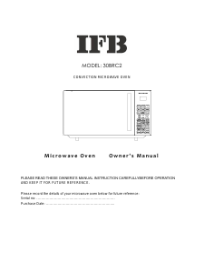 Manual IFB 30BRC2 Microwave
