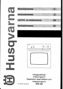 Bruksanvisning Husqvarna QCE532K Ugn