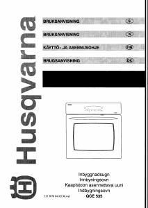 Bruksanvisning Husqvarna QCE535X Ugn