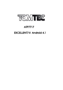 Handleiding Tom Tec Excellent 7II Tablet