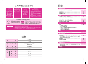 说明书 日立RZ-W2000Y电饭锅