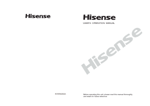 Manual Hisense HWFE7510 Washing Machine