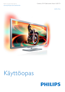 Käyttöohje Philips Cinema 21/9 50PFL7956T LED-televisio