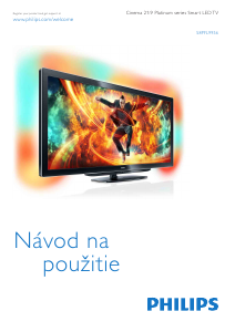 Návod Philips Cinema 21/9 58PFL9956H LED televízor