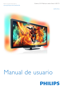 Manual de uso Philips Cinema 21/9 58PFL9956H Televisor de LED