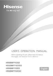Manual Hisense HR6BMFF435SD Fridge-Freezer