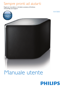 Manuale Philips AW3000 Altoparlante