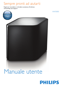 Manuale Philips AW5000 Altoparlante