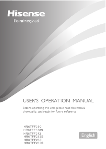 Handleiding Hisense HR6TFF350S Koel-vries combinatie