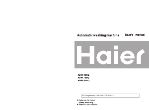 Manual Haier AHW-70SQ Washing Machine