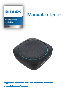 Manuale Philips BT150A Altoparlante