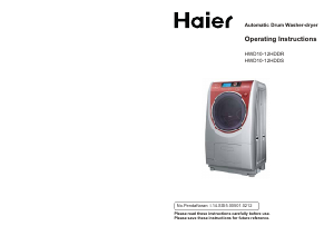 Manual Haier HWD10-12HDDS Washing Machine
