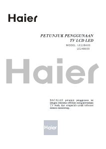 Handleiding Haier LE24B600 LED televisie