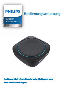 Bedienungsanleitung Philips BT150W Lautsprecher