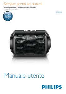 Manuale Philips BT2200 Altoparlante