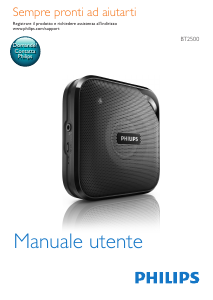 Manuale Philips BT2500B Altoparlante